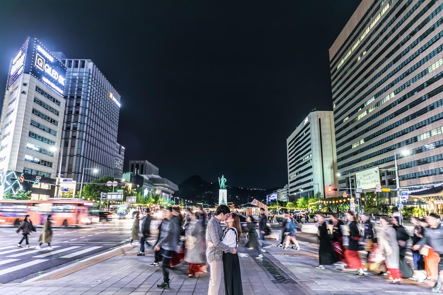 낙산공원 저녁데이트사진