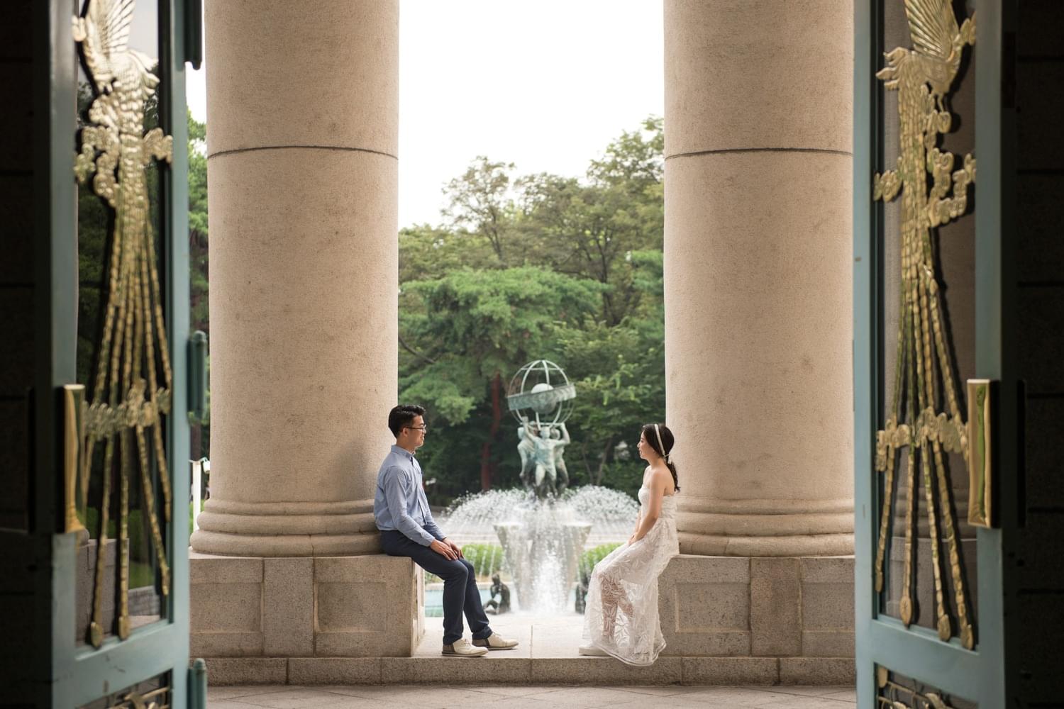 경희대 서울캠퍼스 에서 셀프웨딩